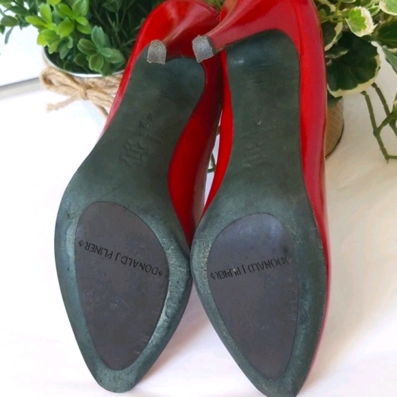 ⚘Couture Donald J Pliner Red Leather Pumps - Picture 8 of 8